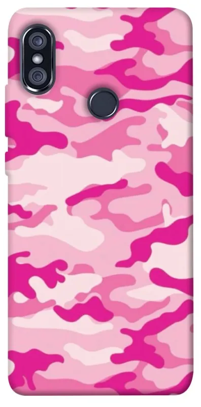 Чехол на Xiaomi Redmi Note 5 Pro / Note 5 (AI Dual Camera) camouflage pink фото 1 из 1