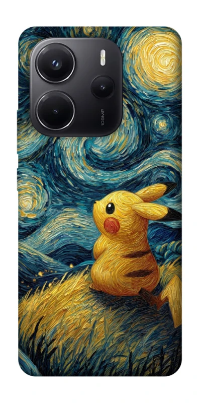 Чохол на Xiaomi Redmi Note 14 5G Pikachu and Van Gogh фото 1 з 1