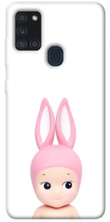 Чехол на Samsung Galaxy A21s Minimal Bunny Peek фото 1 из 1