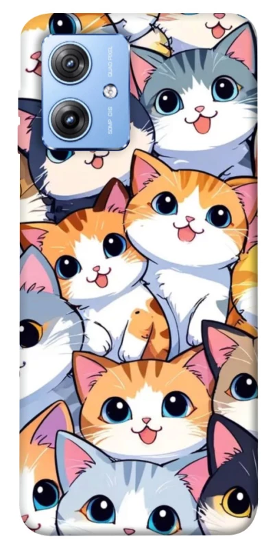 Чохол на Motorola Moto G84 Cute Cat v2 фото 1 з 1