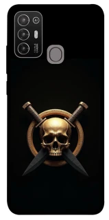 Чохол на ZTE Blade A52 Golden Skull фото 1 з 1