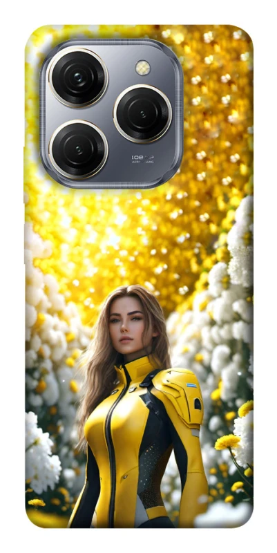 Чехол на TECNO Spark 20 Pro Cyber space girl ver.2 фото 1 из 1