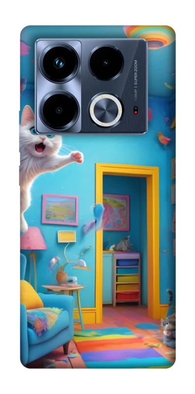 Чохол на Infinix Note 40 4G crazy cat фото 1 з 1