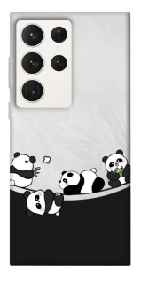 Чехол на Samsung Galaxy S23 Ultra Four pandas фото 1 из 1