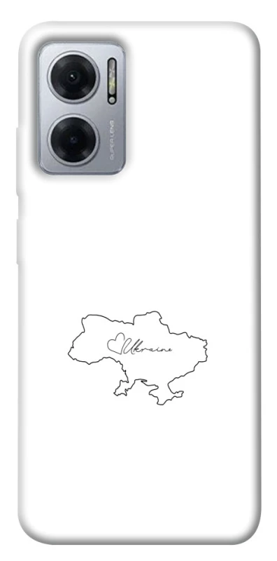 Чохол на Xiaomi Redmi Note 11E Ukraine map фото 1 з 1