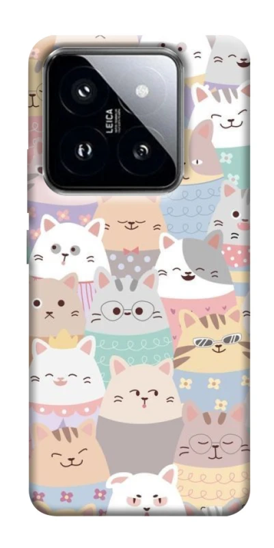 Чохол на Xiaomi 14 Pro Funny Kittens ver.2 фото 1 з 1