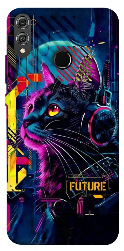 Чохол на Huawei Honor 8X Cyber Cat v2 фото 1 з 1