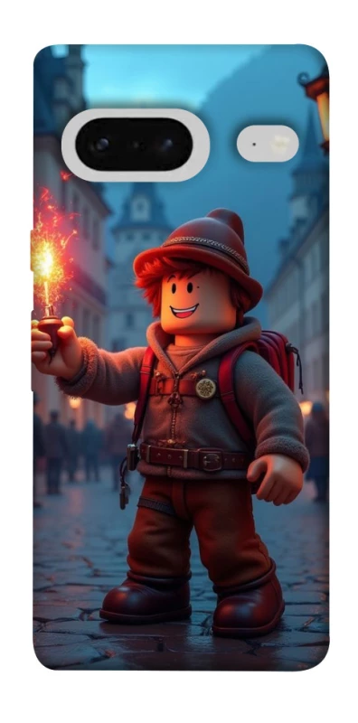 Чохол на Google Pixel 7 Roblox Fire Logo Blue Flames фото 1 з 1