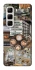 Чохол на Infinix Hot 50 4G Coffee collage ver.5 фото 1 з 1