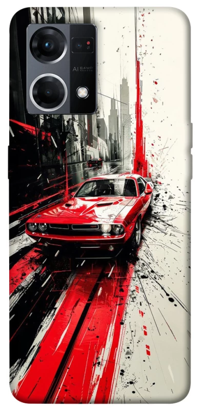 Чохол на Oppo Reno 7 4G Painted Mustang фото 1 з 1