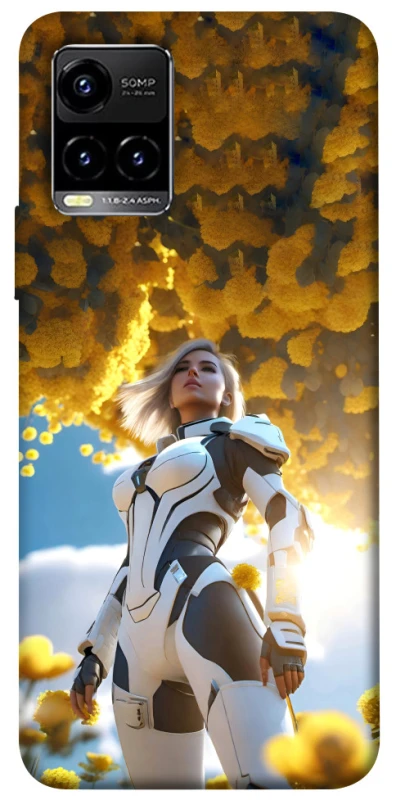 Чехол на Vivo Y21 / Y33s Cyber space girl ver.3 фото 1 из 1