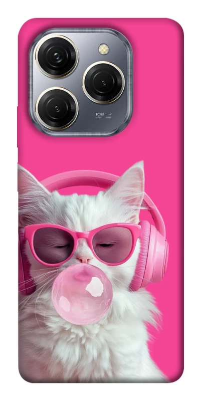 Чохол на TECNO Spark 20 Pro Pink kitty фото 1 з 1