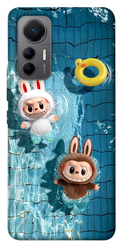 Чохол на Xiaomi 12 Lite Labubu in the pool фото 1 з 1