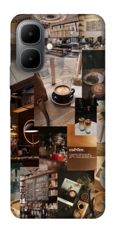 Чохол на Infinix Smart 10 Coffee collage ver.2 фото 1 з 1