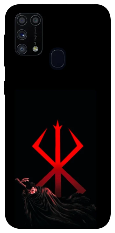 Чохол на Samsung Galaxy M31 Berserk Red Logo фото 1 з 1