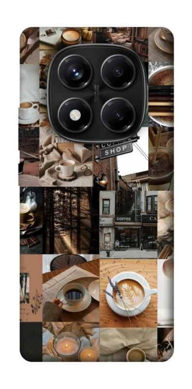 Чохол на Xiaomi Redmi Note 14 Pro 4G Coffee collage ver.3 фото 1 з 1