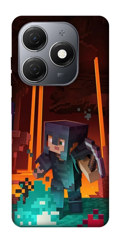 Чехол на TECNO Spark 20 Minecraft game adventure фото 1 из 1