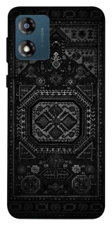 Чехол на Motorola Moto E13 Черный ковер фото 1 из 1