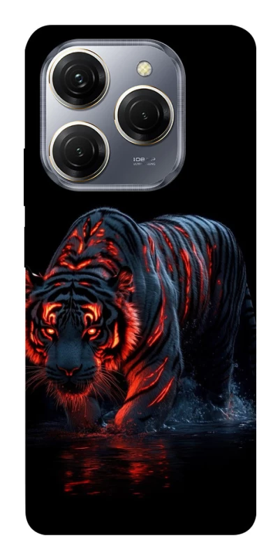 Чохол на TECNO Spark 20 Pro fire tiger фото 1 з 1