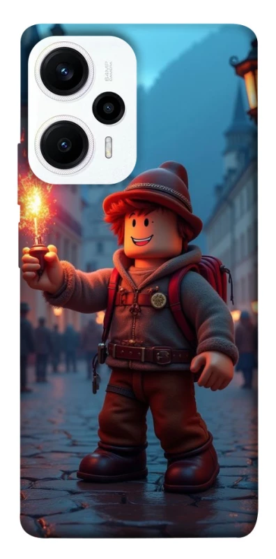 Чохол на Xiaomi Poco F5 / Note 12 Turbo Roblox Fire Logo Blue Flames фото 1 з 1