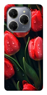 Чохол на TECNO Spark 20 Pro Червоні тюльпани фото 1 Чохол на TECNO Spark 20 Pro Червоні тюльпани фото 1 з 1