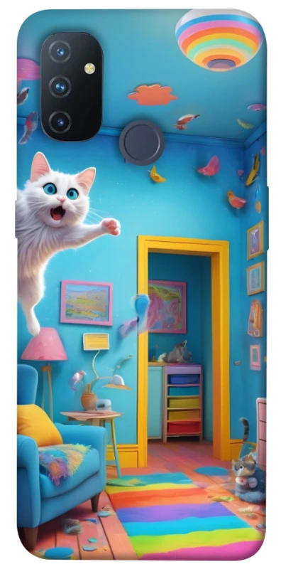 Чохол на OnePlus Nord N100 crazy cat фото 1 з 1