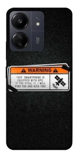Чохол на Xiaomi Redmi 13C Warning фото 1 з 1