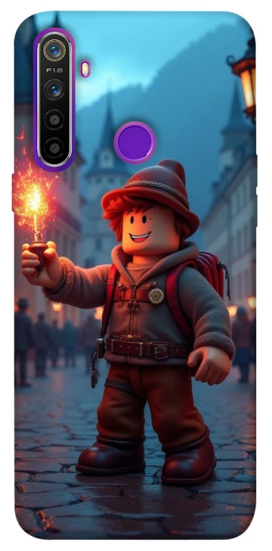 Чохол на Realme 5 Roblox Fire Logo Blue Flames фото 1 з 1