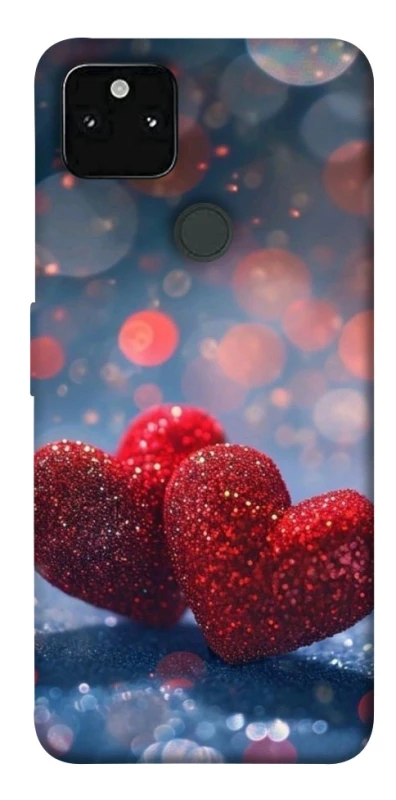 Чохол на Google Pixel 5A Red hearts фото 1 з 1
