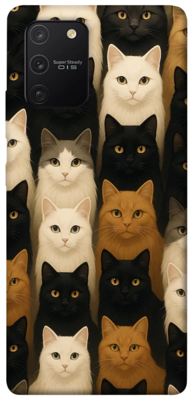 Чохол на Samsung Galaxy S10 Lite Colorful Cat Collage фото 1 з 1