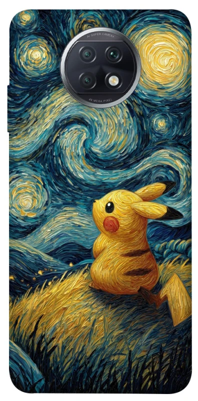 Чохол на Xiaomi Redmi Note 9 5G / Note 9T Pikachu and Van Gogh фото 1 з 1