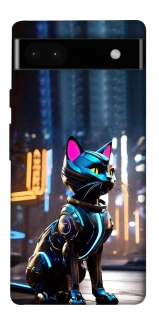 Чехол на Google Pixel 6a Cyber cat фото 1 из 1