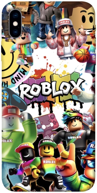 Чехол на Apple iPhone X (5.8") Roblox Characters Collage фото 1 из 1