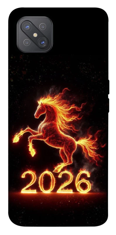Чохол на Oppo A92s Red Fire Horse ver.1 фото 1 з 1