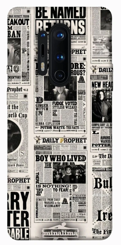 Чехол на OnePlus 8 Pro Harry Potter newspaper фото 1 из 1