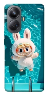 Чехол на Realme 10 Pro+ Labubu in the pool ver.2 фото 1 из 1