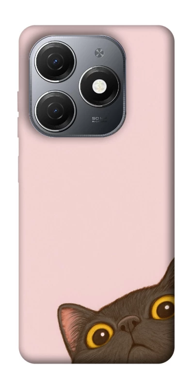 Чехол на TECNO Spark 20 Peeping cat фото 1 Чехол на TECNO Spark 20 Peeping cat фото 1 из 1
