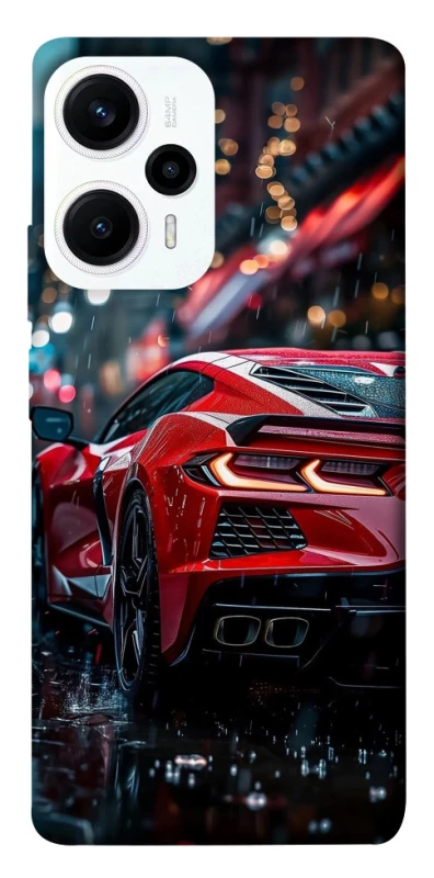 Чехол на Xiaomi Poco F5 / Note 12 Turbo Red sports car фото 1 из 1