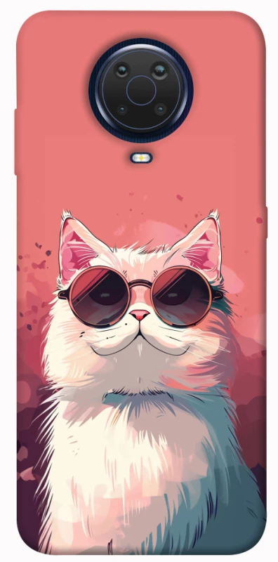 Чохол на Nokia G20 / G10 / 6.3 Сat with glasses фото 1 з 1