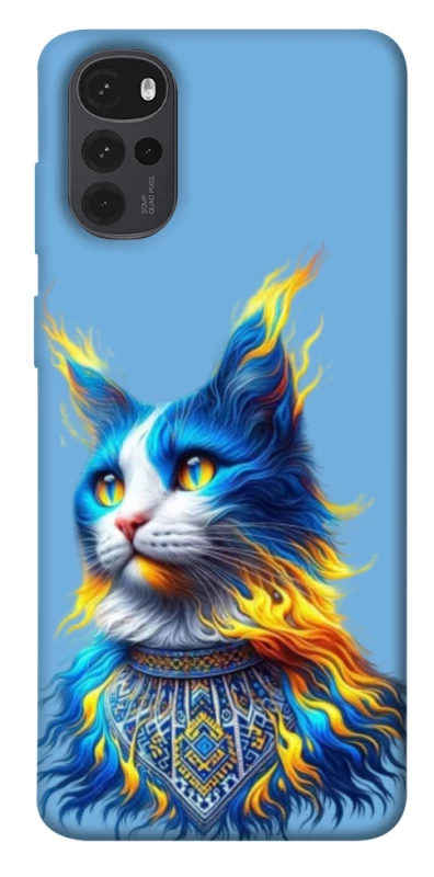 Чохол на Motorola Moto G22 Кіт патріот фото 1 з 1