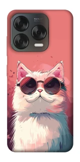 Чехол на ZTE Blade V70 Design Сat with glasses фото 1 из 2