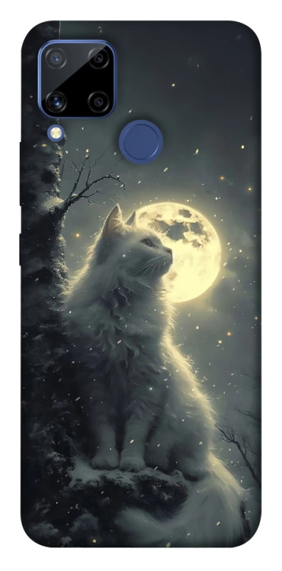 Чехол на Realme C15 Кот под луной фото 1 из 1