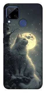 Чехол на Realme C15 Кот под луной фото 1 из 1