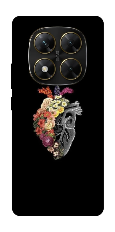 Чохол на Xiaomi Poco X7 Heart with flowers фото 1 з 1