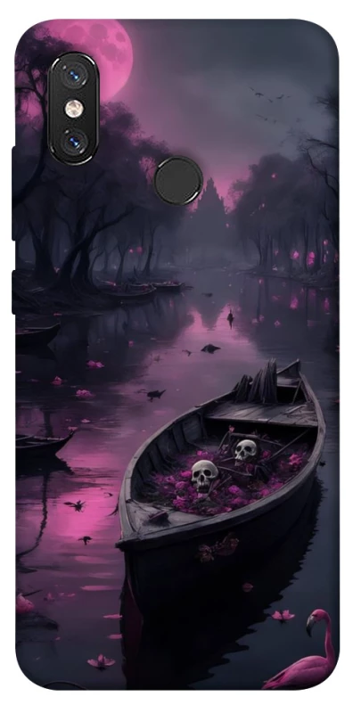 Чохол на Xiaomi Mi 8 Boat and flamingo фото 1 з 1