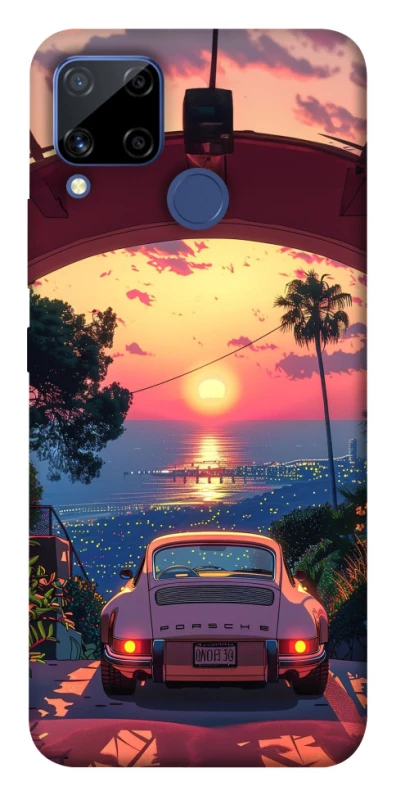 Чохол на Realme C15 Porsche at sunset фото 1 з 1
