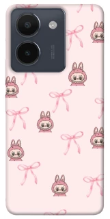 Чохол на Vivo Y36 Pink bows and Labubus фото 1 з 1