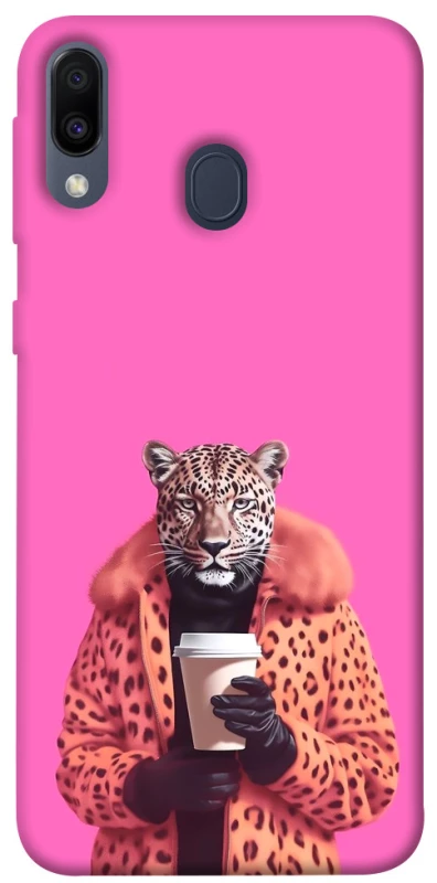 Чехол на Samsung Galaxy M20 Леопард с кофе фото 1 из 1