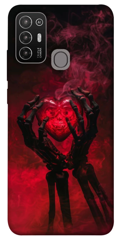 Чохол на ZTE Blade A52 Heart in the hands of a skeleton фото 1 з 1