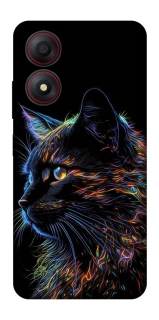 Чехол на ZTE Blade A34 4G Черный кот фото 1 из 1